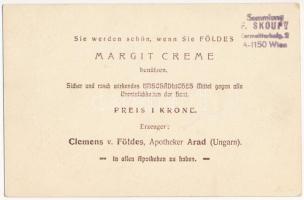 Kolozsvár, Cluj, Klausenburg; Hátoldalon Margit Creme reklám / Advertisement on the backside