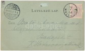 1899 (Vorläufer) Kolozsvár, Cluj; Wesselényi Miklós utca este, Adriai Biztosító, Novák Albert üzlete...