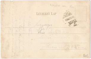 Kolozsvár, Cluj; MÁV "Összhang" zászlószentelési ünnepélye 1903 augusztus 16-án, részvényt...