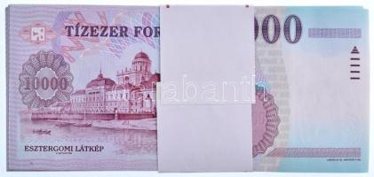 1998. 10.000Ft (100x) sorszámkövetők "AA 9982601 - AA 9982501", eredeti Magyar Nemzeti Ban...