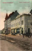 Szabadka, Subotica; Kossuth utca, Arany Bárány szálloda. Székely Zs. és Tai. kiadása / street, hotel