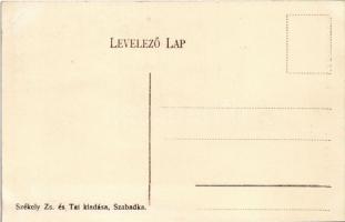 Szabadka, Subotica; Kossuth utca, Arany Bárány szálloda. Székely Zs. és Tai. kiadása / street, hotel