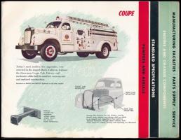 1957 Mack Fire Apparatus, amerikai tűzoltóautókat és alkatrészeiket bemutató, angol nyelvű, színes k...