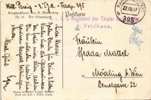 1917 Der Stammgast. Kriegspostkarten von B. Wennerberg Nr. 11. / WWI German military art postcard, o...
