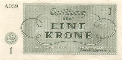 Német 3. Birodalom / Theresienstadt Getto 1943. 1K, 2K, 5K, 10K, 20K, 50K, 100K teljes sor T:II, II/III, III