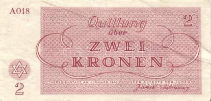 Német 3. Birodalom / Theresienstadt Getto 1943. 1K, 2K, 5K, 10K, 20K, 50K, 100K teljes sor T:II, II/...