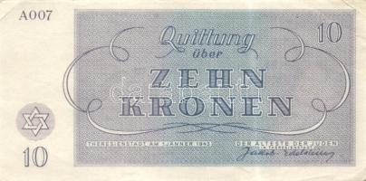 Német 3. Birodalom / Theresienstadt Getto 1943. 1K, 2K, 5K, 10K, 20K, 50K, 100K teljes sor T:II, II/...