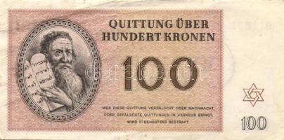 Német 3. Birodalom / Theresienstadt Getto 1943. 1K, 2K, 5K, 10K, 20K, 50K, 100K teljes sor T:II, II/...