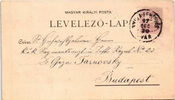 1897 (Vorläufer) Gyulafehérvár, Karlsburg, Alba Iulia; Fő tér, Kisselbacher J.B. üzlete / Hauptplatz...