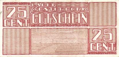 Német 3. Birodalom / Konzentrationslager Westerbork (Hollandia) 1944. 10c, 25c, 50c, 100c teljes sor...