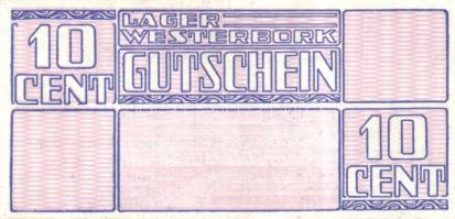 Német 3. Birodalom / Konzentrationslager Westerbork (Hollandia) 1944. 10c, 25c, 50c, 100c teljes sor...