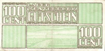 Német 3. Birodalom / Konzentrationslager Westerbork (Hollandia) 1944. 10c, 25c, 50c, 100c teljes sor...