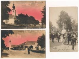 24 db RÉGI magyar város képeslap: Eger környéki települések + 5 fotólap / 24 pre-1945 Hungarian town...