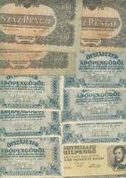 1930-1946. 56 db főleg inflapengő + 26 db "V. H." T:II,III,IV