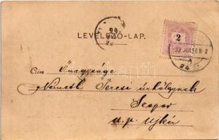 1899 (Vorläufer) Szombathely, Megyeház. Apfel H.C. kiadása (ázott sarok / wet corner)