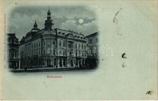 1898 (Vorläufer) Kolozsvár, Cluj; New York szálloda, Csiky Mihály, Schuster Emil üzlete. Gibbon Albert kiadása / hotel, shops
