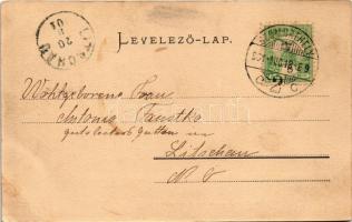 1901 Szombathely, Sabaria kávéház. Knebel kiadása (EK)