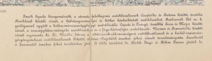1911 Az Erdélyi-medence eddig kinyomozott antiklinális vonulatai, 1: 200 000, M. kir. állami nyomda,...