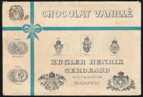 cca 1890 Kugler Henrik reklámos boríték Klösz nyomda 13 cm