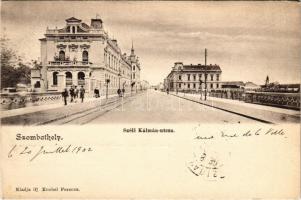 1902 Szombathely, Széll Kálmán utca, Wolff-ház a Gyöngyös hídja mellett. Ifj. Knebel Ferenc kiadása