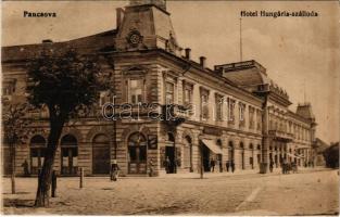 1916 Pancsova, Pancevo; Hotel Hungária szálloda, Nádor Gyula üzlete. Horovitz kiadása / hotel, shops (EK)