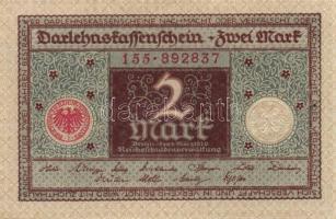 Német Birodalom / Weimari Köztársaság 1920. 2M (6x) benne egymás utáni ill. kevés ugrású sorszámok T...