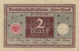 Német Birodalom / Weimari Köztársaság 1920. 2M (6x) benne egymás utáni ill. kevés ugrású sorszámok T...