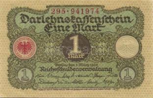 Német Birodalom / Weimari Köztársaság 1920. 1M (5x) egymás utáni ill. kevés ugrású sorszámokkal T:I,...