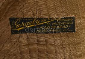 M. kir. honv. 1941M honvéd tüzér tiszti tábori zubbony, hadnagyi rendfokozattal, zománcozott csapatt...