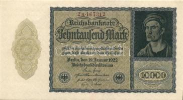 Német Birodalom / Weimari Köztársaság 1922. 10.000M kisalakú céges nyomat T:I