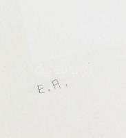 Mark (Márkus), Anna (1928-): Geometrikus kompozíció, 1990. Szitanyomat, papír, jelzett, művészpéldán...