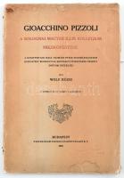 Wolf Rózsi: Gioacchino Pizzoli, a bolognai magyar-illir kollégium freskófestője. A budapesti Kir. M. Pázmány Péter Tudományegyetem keresztény régészeti és művészeti intézetében készül doktori értekezés. Bp., 1928, Stephaneum, 1 t. + 92 p. Fekete-fehér képekkel illusztrálva. Kiadói papírkötés, kissé sérült, foltos borítóval, a gerincen kisebb hiánnyal.