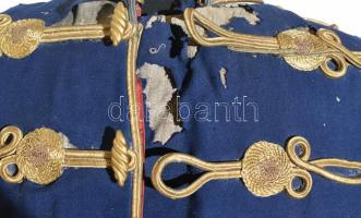 M. kir. honv. 1892M huszár tiszti attila, századosi rendfokozat jelzéssel. Erősen sérült / Hungarian...