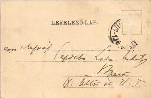 1901 Szekszárd, zsinagóga. Fischhof Mór kiadása (Rb)