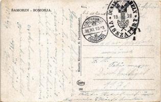 1938 Somorja, Somorin, Samorín; Fő utca. Kranzinger N. kiadása / main street + "1938 Dunaszerda...