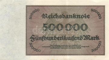 Német Birodalom / Weimari Köztársaság 1923. 500.000M birodalmi nyomat T:I