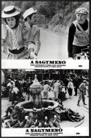 cca 1968 ,,A nagymenő" című francia - olasz filmvígjáték jelenetei és szereplői, 21 db vintage ...