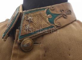 M. kir. honv. 1941M gyalogos táboribarna zubbony alezredesi rendfokozat jelzésekkel. megkímélt, szép...