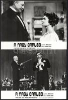 cca 1969 előtt ,,A nagy Caruso" című amerikai zenés film jelenetei és szereplői, 13 db vintage ...