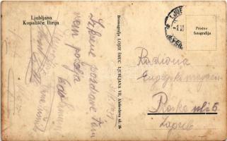 1931 Ljubljana, Laibach; Kopalisce Ilirija / spa, beach (fl)