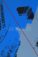 Hervé, Rodolf (1957-2000): Eiffel-torony. Szitanyomat, papír, jelzett, számozott (38/40). 37x25 cm. ...