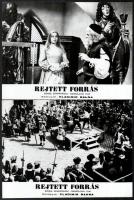 1974 ,,Rejtett forrás című csehszlovák film jelenetei és szereplői, 19 db vintage produkciós filmfotó, ezüstzselatinos fotópapíron, 18x24 cm