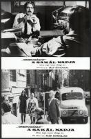 1973 ,,A Sakál napja - embervadászat című angol - francia bűnügyi film jelenetei és szereplői, 19 db vintage produkciós filmfotó, ezüstzselatinos fotópapíron, 18x24 cm