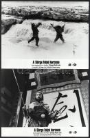 cca 1989 ,,A Sárga folyó harcosa című hongkongi film jelenetei és szereplői, 8 db vintage produkciós filmfotó, ezüstzselatinos fotópapíron, 18x24 cm