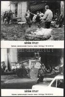 1971 ,,Sátáni ötlet című francia olasz bűnügyi filmdráma jelenetei és szereplői, 13 db vintage produkciós filmfotó, ezüstzselatinos fotópapíron, 18x24 cm