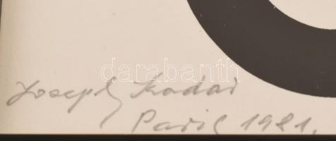 Joseph Kádár (1936-2019): Hommage á Bartók, 1981. Szitanyomat, papír, jelzett. Művészpéldány E.A. je...