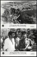 1968 ,,A legszebb hónap című francia film jelenetei és szereplői, 13 db vintage produkciós filmfotó, ezüstzselatinos fotópapíron, 18x24 cm