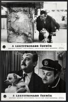 1967 ,,A legtitkosabb ügynök című csehszlovák kémfilm paródia jelenetei és szereplői, 13 db vintage produkciós filmfotó, ezüstzselatinos fotópapíron, 18x24 cm