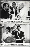 1967 ,,A legtitkosabb ügynök" című csehszlovák kémfilm paródia jelenetei és szereplői, 13 db vi...