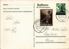 1939 Wir danken unserm Führer / NSDAP German Nazi Party propaganda, Adolf Hitler, Konrad Henlein, ma...